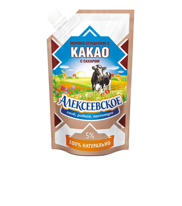 Condensed milk with sugar and cocoa 5%