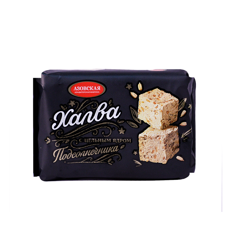 Халва "Азовская" подсолнечная с цельным ядром 350г.