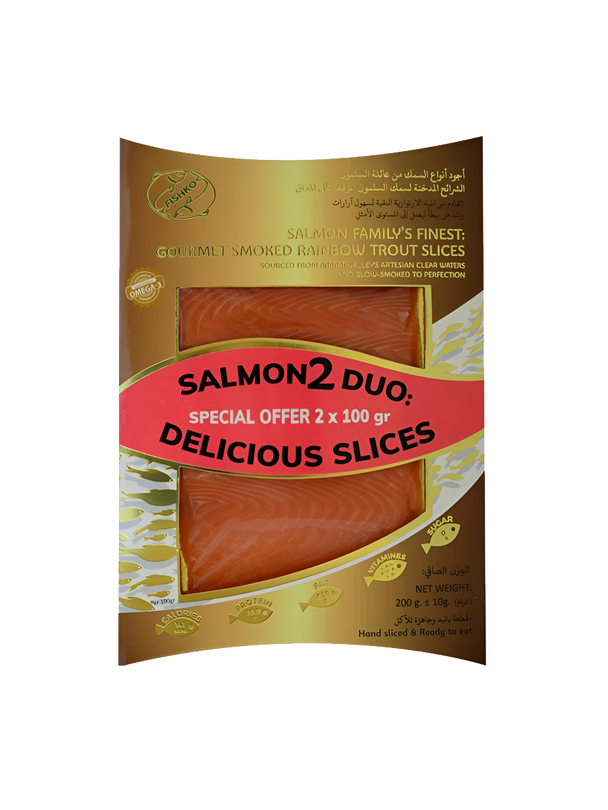 Smoked trout slices