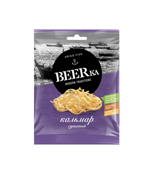Кальмар сушено-вяленый