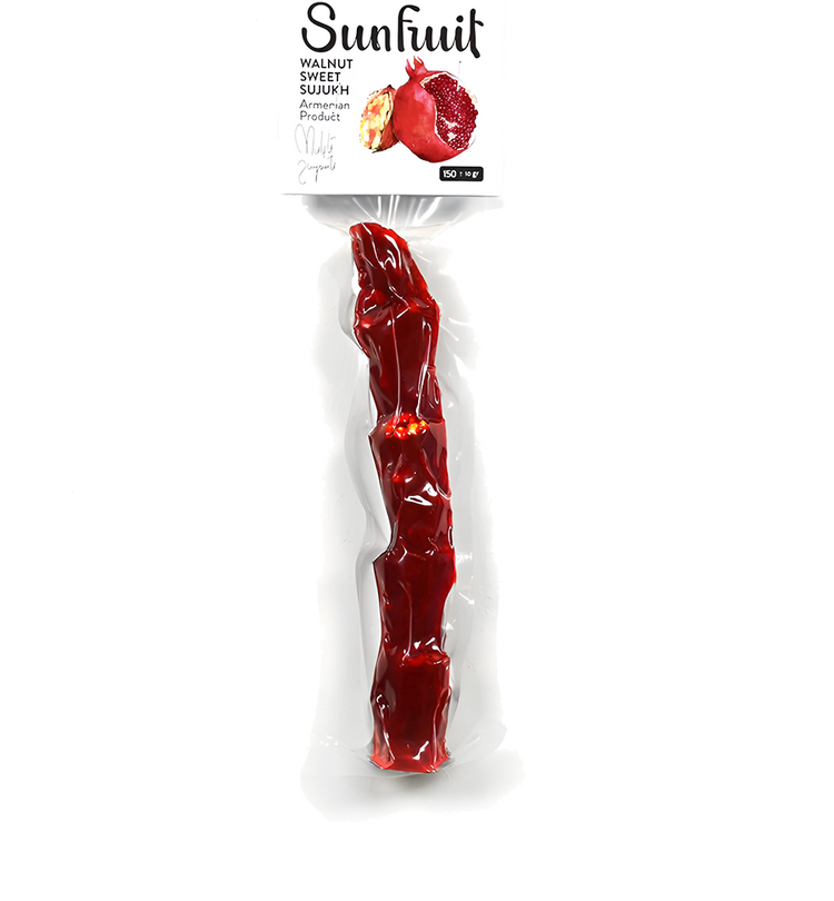 Churchkhela with pomegranate and nuts