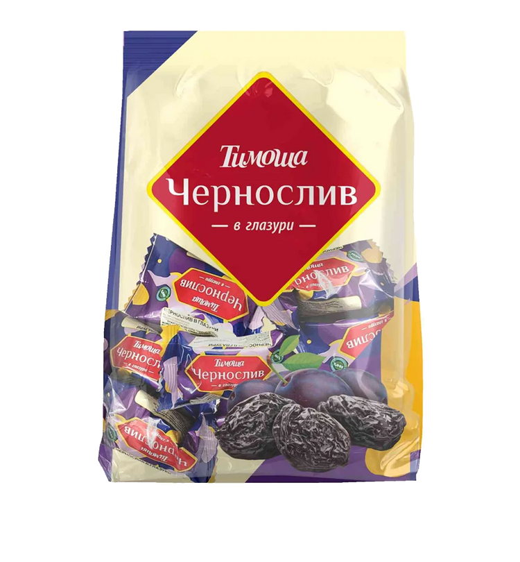 Конфеты Тимоша Чернослив в глазури 200г.