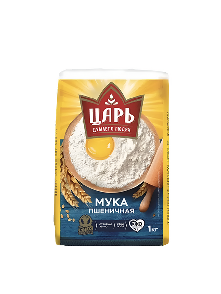 Мука пшеничная Царь высший сорт 1кг – gastronom.ae