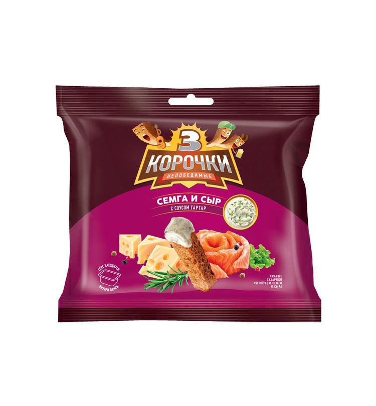 Сухарики со вкусом сёмги с сыромa 100 г