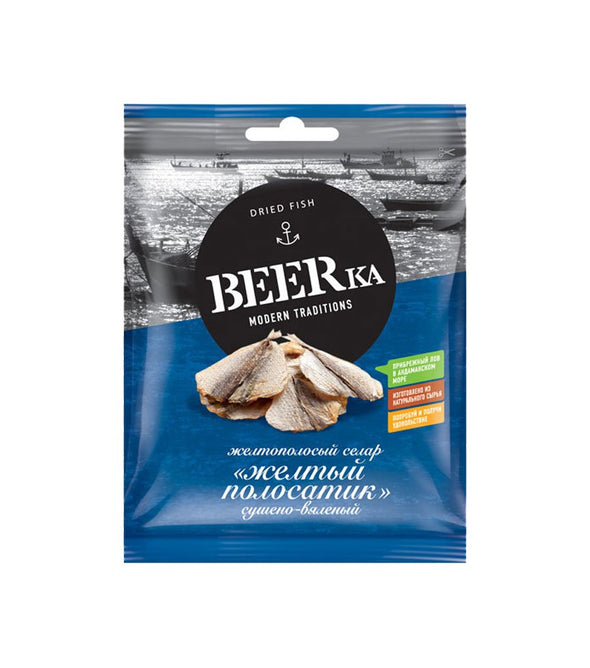 Сушеная рыбка жёлтый полосатик