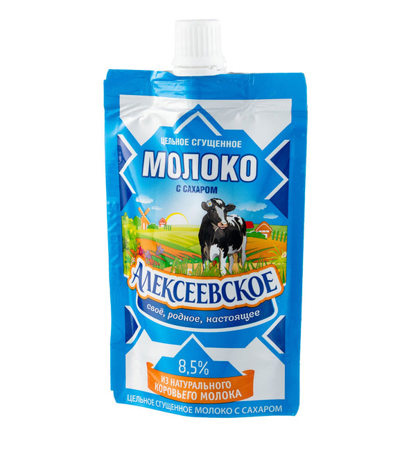 Condensed milk Alekseevskoe with sugar 8.5%