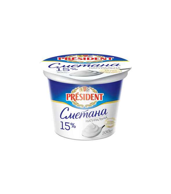 Sour cream president 15%