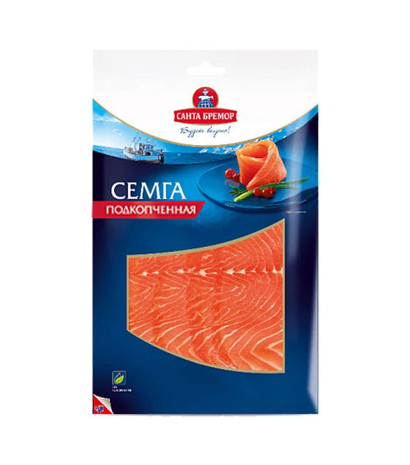 Семга подкопченная филе-ломтики