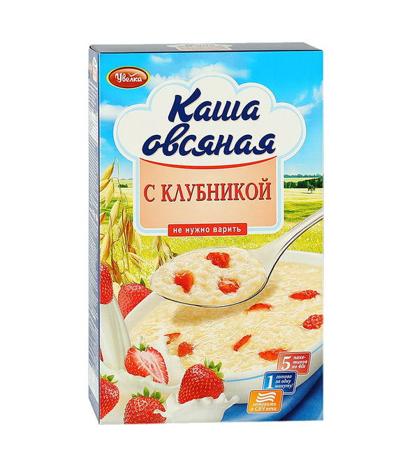Овсянка клубничная быстрого приготовления