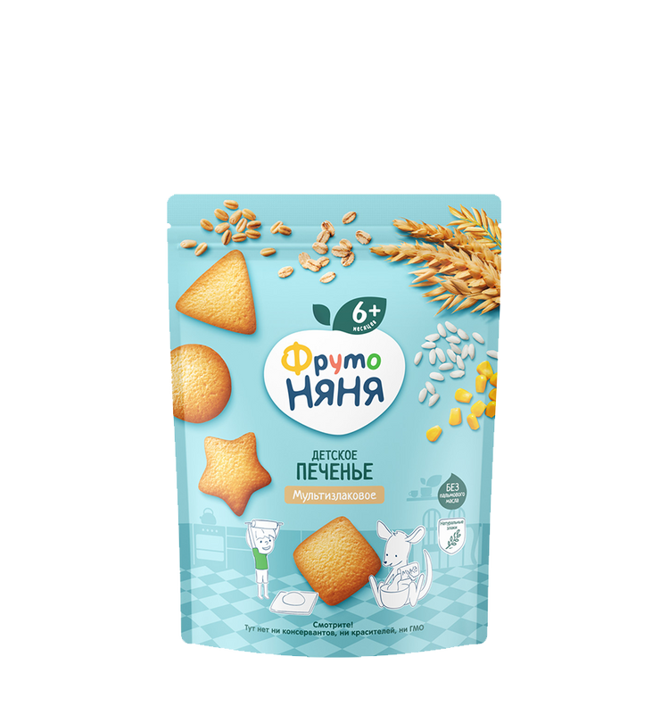 FrutoNyanya multigrain biscuits, 120 g