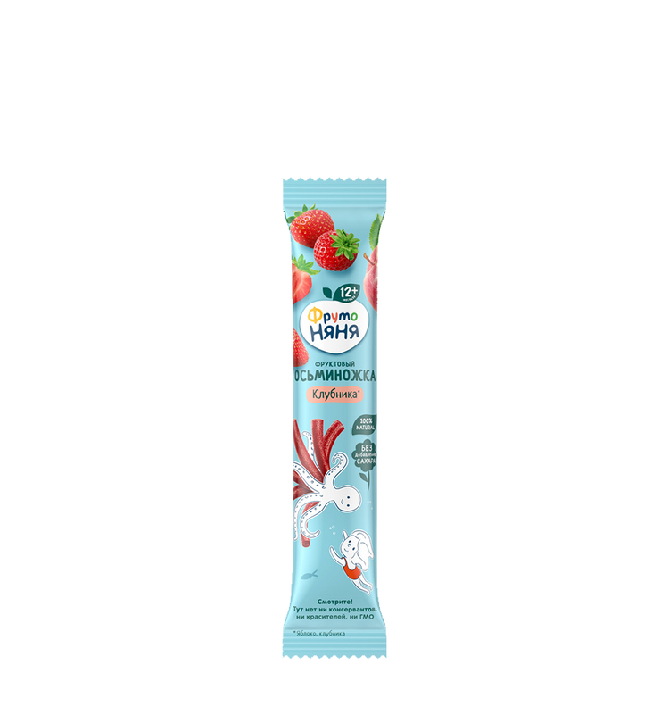 FrutoNyanya fruit octopus with apple and strawberry