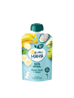 FrutoNyanya apple, banana, and cottage cheese purée, 90 g