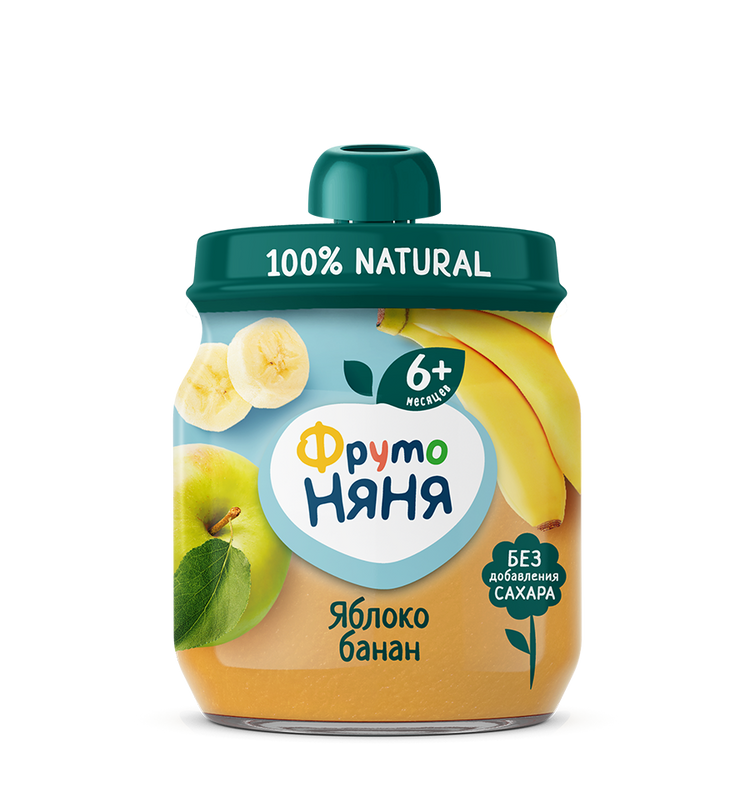 FrutoNyanya apple and banana purée, 100 g