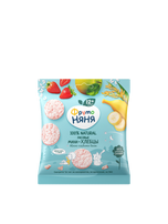 FrutoNyanya mini rice cakes with apple, strawberry, and banana, 30 g