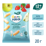 FrutoNyanya corn sticks with apple and strawberry, 20 g