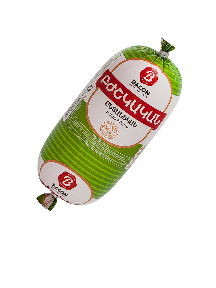 Колбаса вареная докторская семейная "Бекон" 320г.