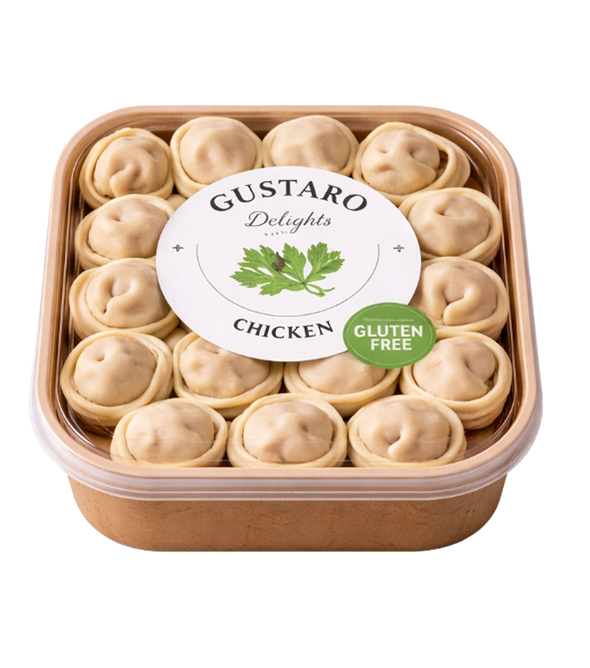 Пельмени с курицей без глютена