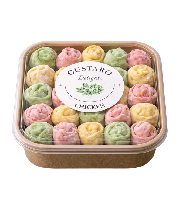 Пельмени цветные с курицей