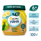 FrutoNyanya apple and banana purée, 100 g