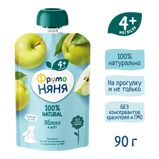 “FrutoNyanya” apple purée in soft pouch, 90 g