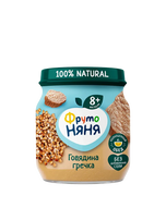 Пюре из говядины с гречкой 100г.