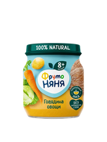 FrutoNyanya Beef with Vegetables Puree 100g.