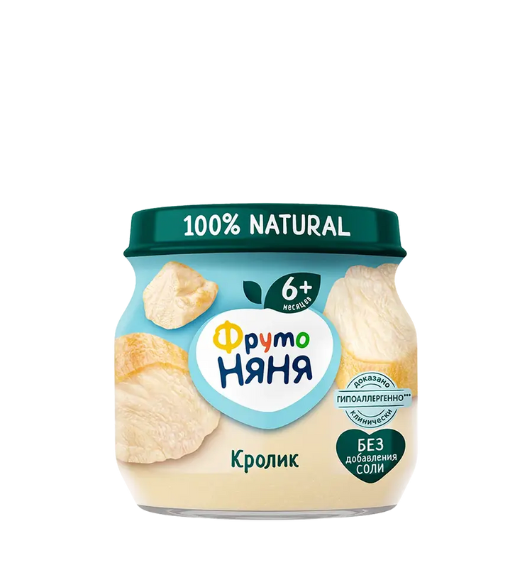 Пюре ФрутоНяня кролик 80г.