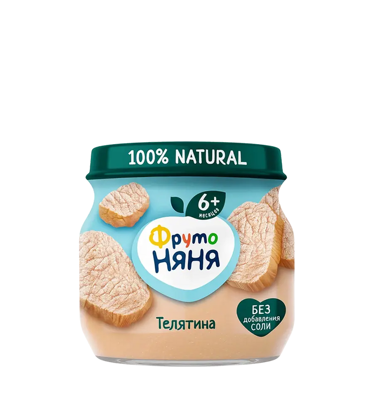 Пюре ФрутоНяня телятина 80г.
