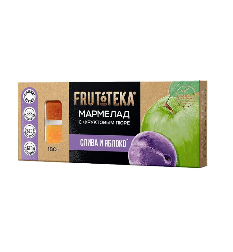 Plum and apple marmalade (on isomalt) FRUTOTEKA