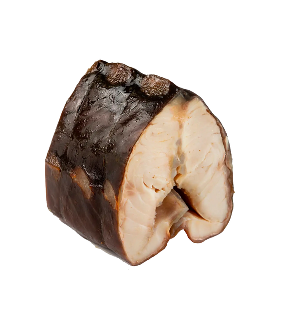 Hot-smoked sturgeon fillet