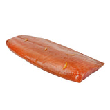 Royal salmon of cold smoking with orange, honey and ginger