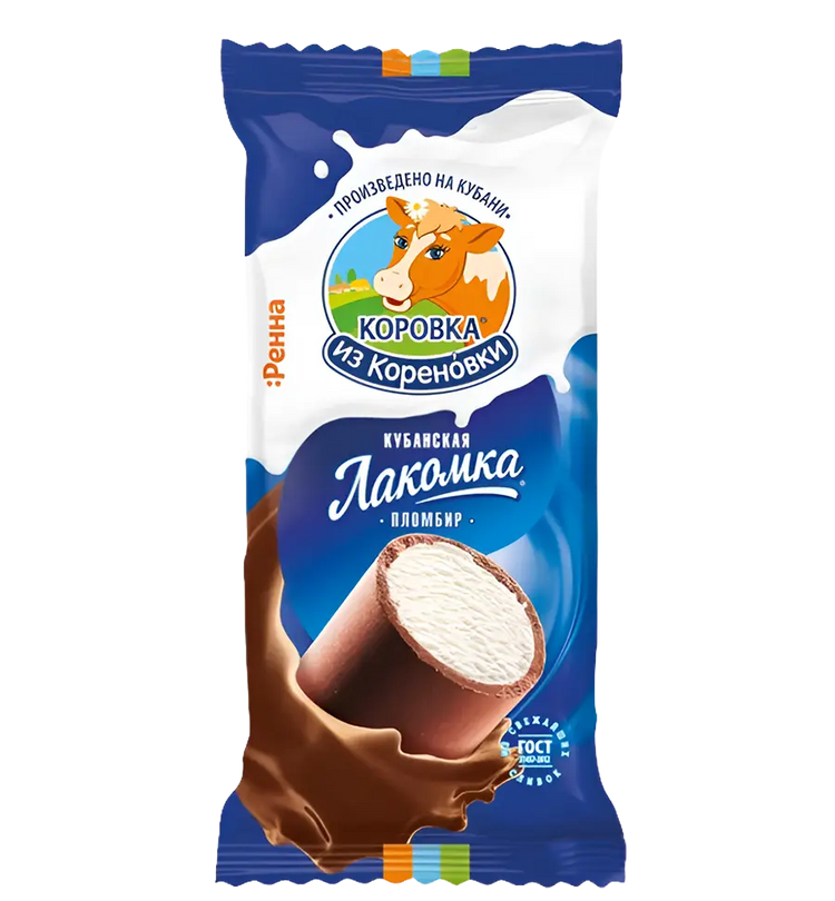 Lakomyka Ice Cream Plombir in Chocolate Glaze 90g