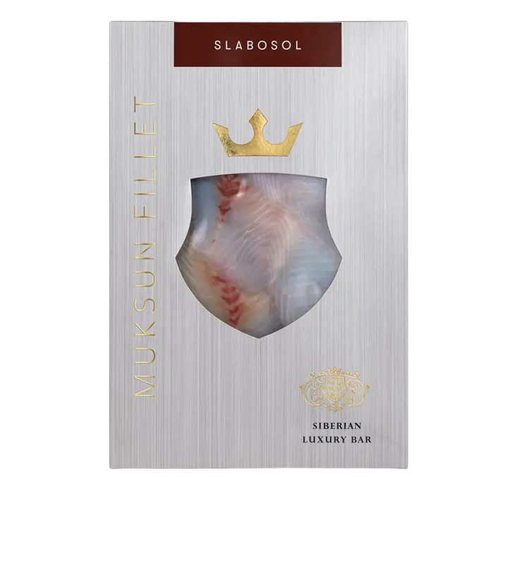 Муксун слабосолёный в нарезке 300г.