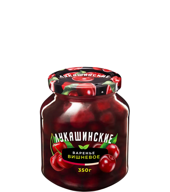 Варенье вишнёвое «Лукашинские», 350г.