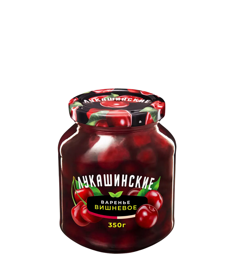 Варенье вишнёвое «Лукашинские», 350г.