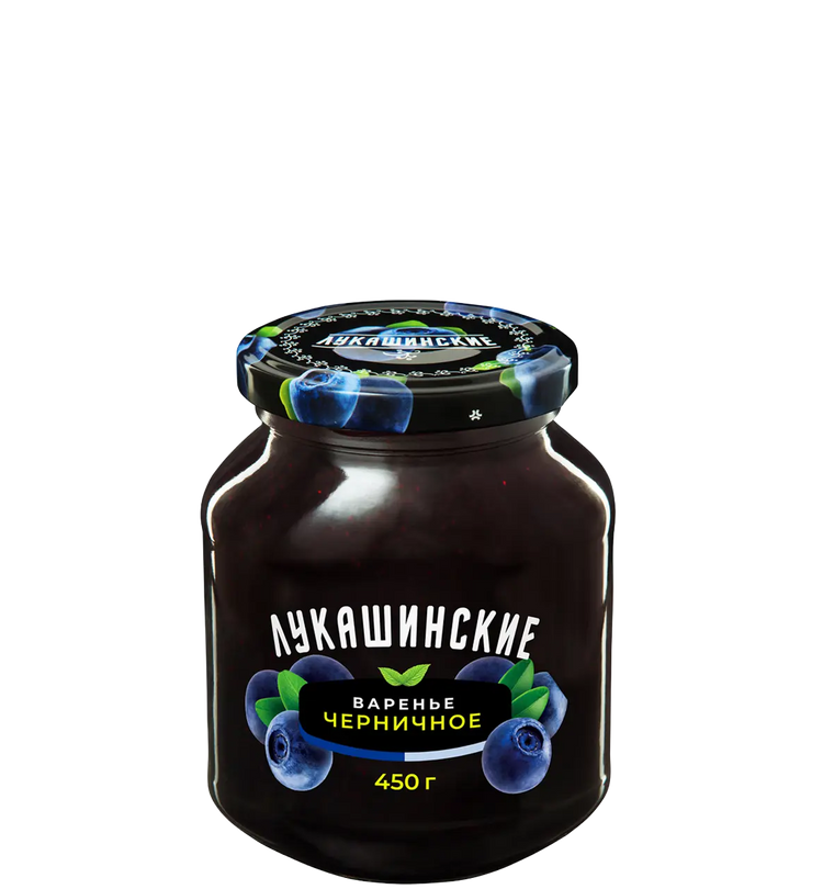 Варенье черничное «Лукашинские» 450 г.