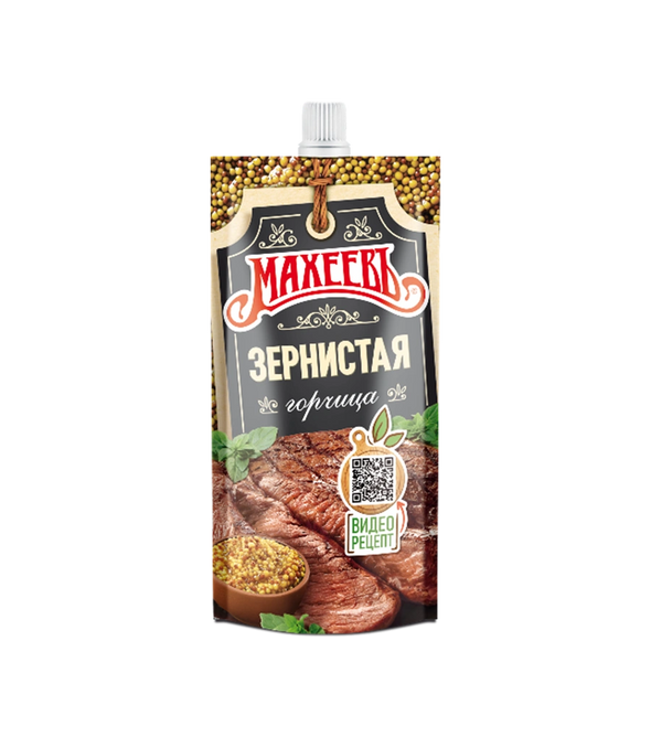 Горчица Махеевъ "Зернистая" 140г.
