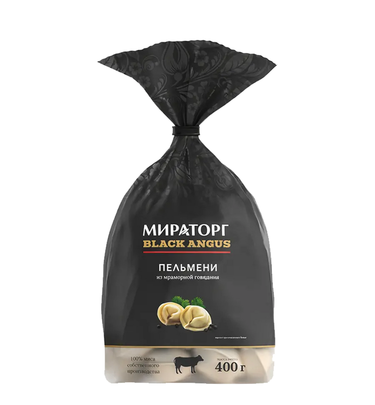 Пельмени из мраморной говядины Black Angus 400г.
