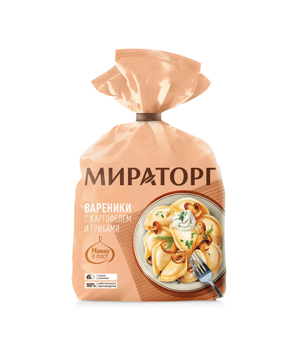 Вареники с картофелем и грибами «Мираторг»