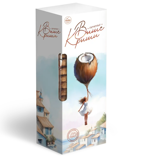 Печенье с кокосовой стружкой «Выше крыши» 200г.