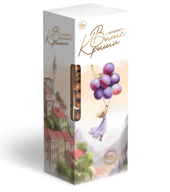 Печенье сдобное с изюмом и апельсиновым вкусом «Выше крыши» 140г.