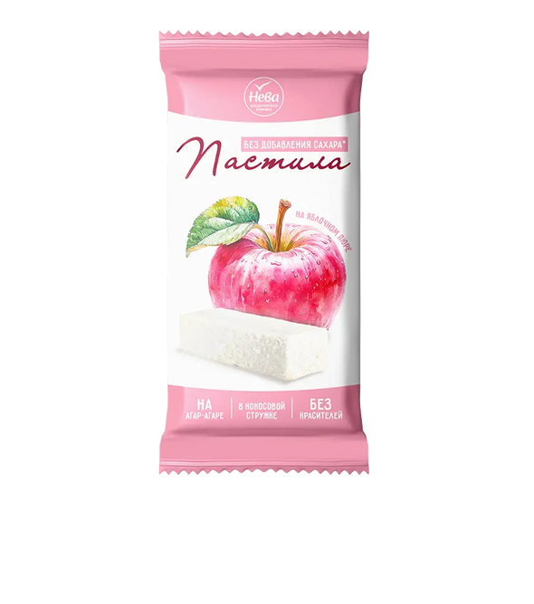 Пастила ванильная в кокосовой стружке на изомальте «Нева»