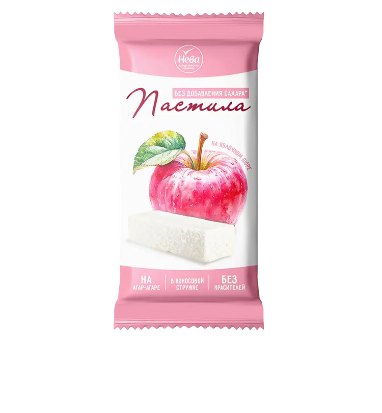 Пастила ванильная в кокосовой стружке на изомальте «Нева»