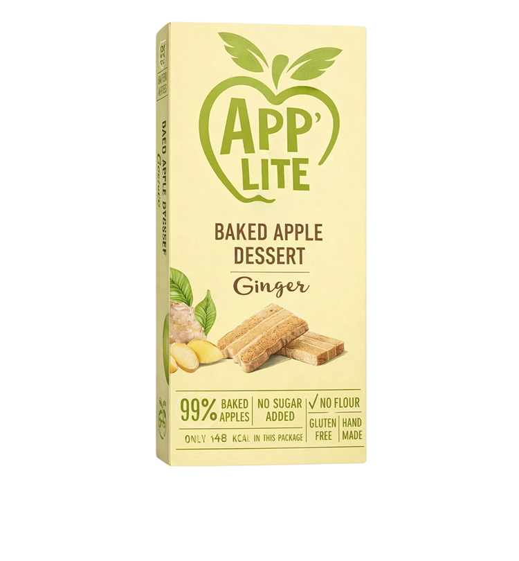 Pasti Lite Baked Apple with Ginger Pastila