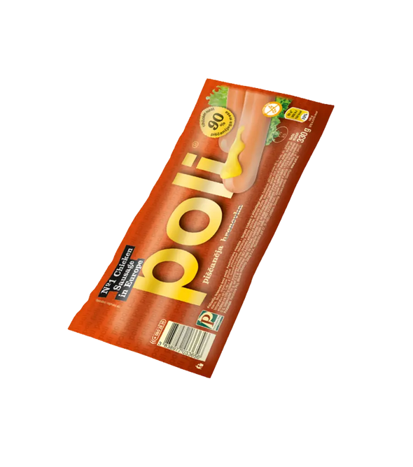 Куриные сосиски Perutnina Poli Frankfurter