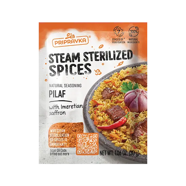Natural seasoning PILAF with imeretion saffron