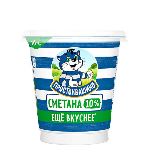 Сметана Простоквашино 10% 300г.