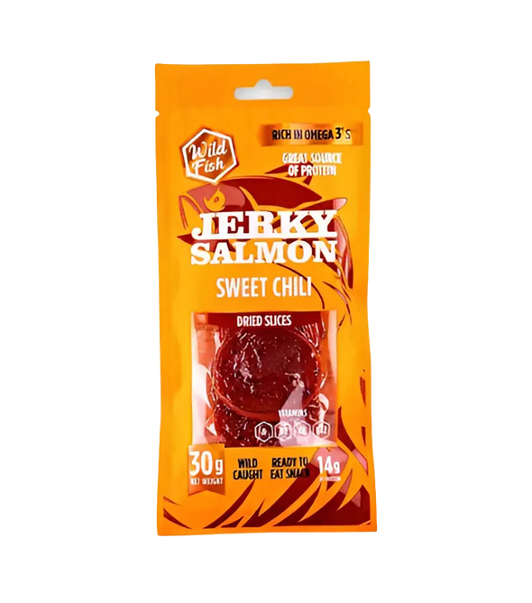 Снеки из лосося Wild Fish Jerky Sweet Chili 30г.